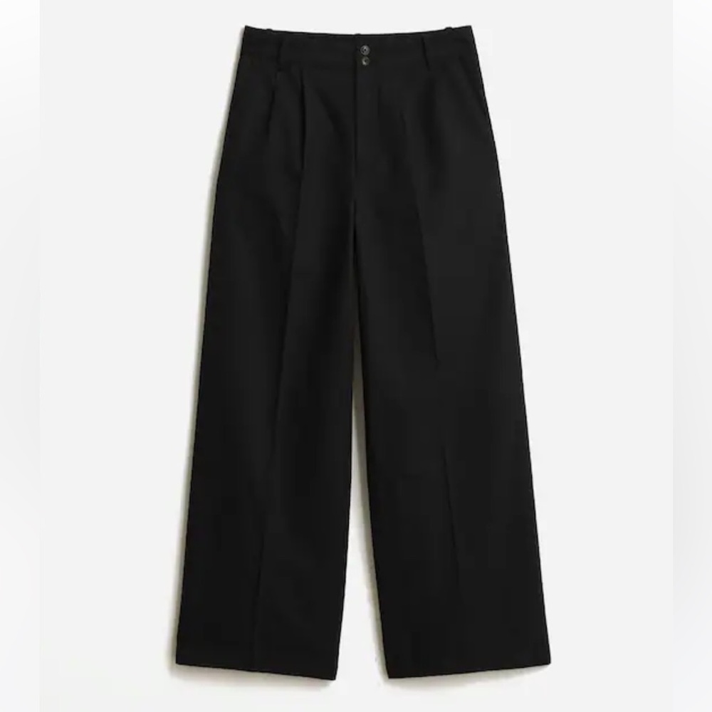 Madewell The Harlow Wide-Leg Pant in Drapey Twill in Size 00P
